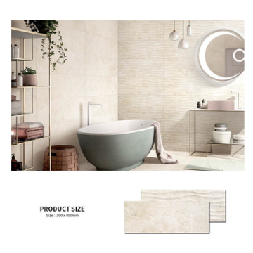 Foshan 300x800 newest wave surface kitchen porcelain bathroom floor tile and wall tiles